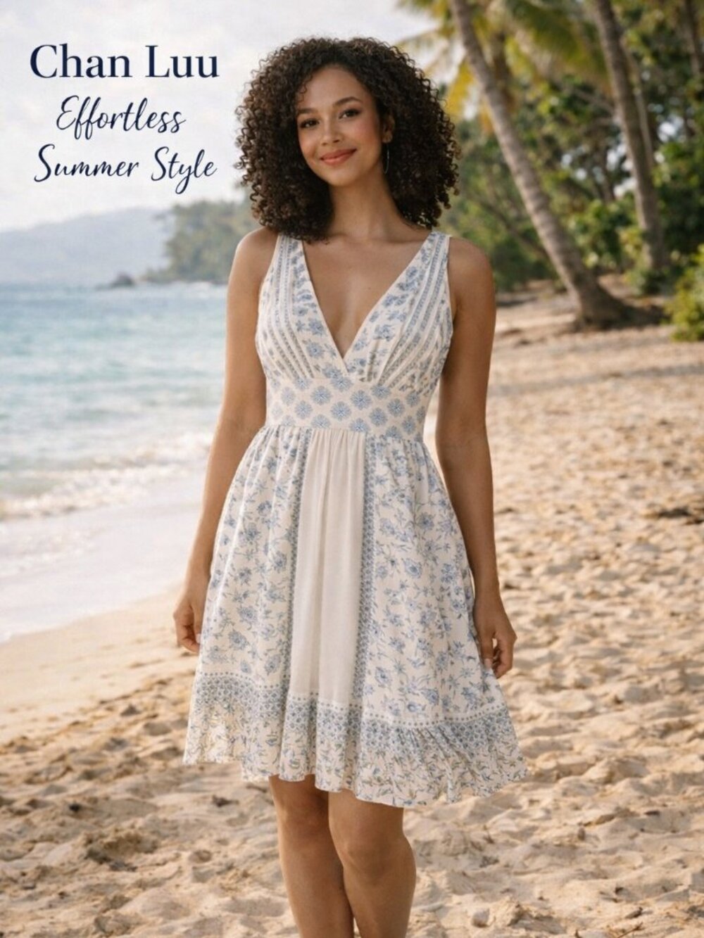 Chan Luu Patchwork Boho Dress S Handmade India Mixed Print Flowy Summer